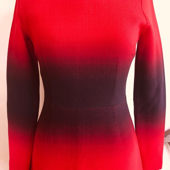 JONATHAN SAUNDERS Ombré All Season Wool Dress NICE - Picture 4 of 8